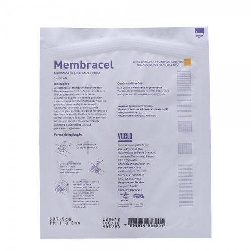 Curativo Membracel 7,5x10cm – Membrana Regeneradora (Unidade) 1