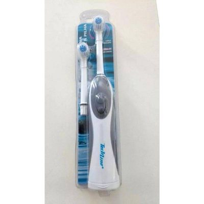 Escova De Dente Elétrica Adulto Techline + Refil Gratis