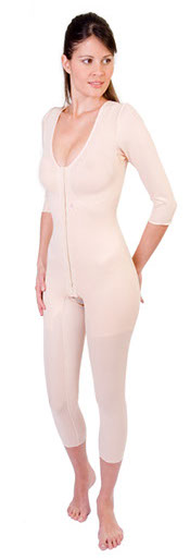 Cinta longa com mangas, sem costura sob o bojo 1