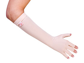 Luva até o cotovelo com compressão [unidade]