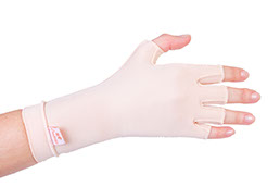 Luva meio dedo com compressão [unidade]