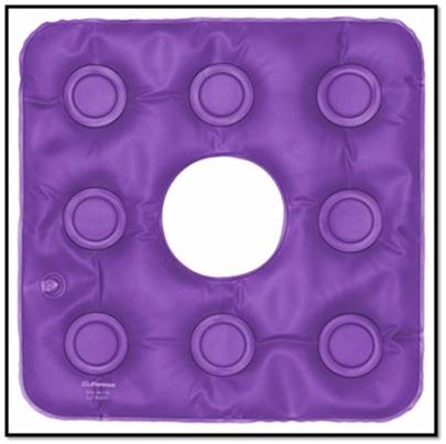 almofada gel orificio