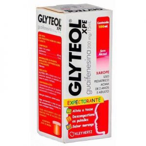 Glyteol 200mg/15mL Xarope frasco c/ 100mL Sabor Morango